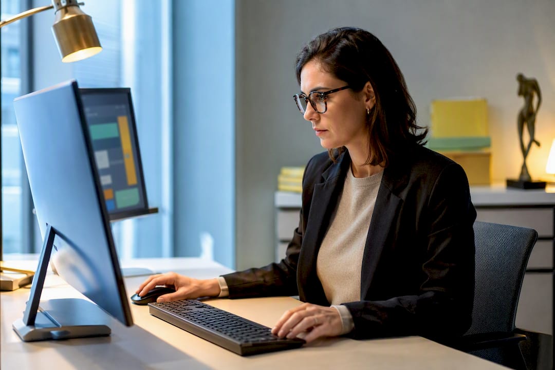 Registrar reviewing gallery inventory import