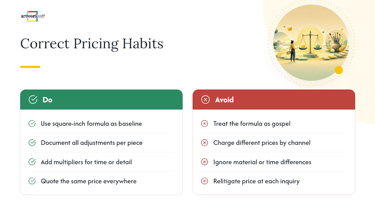 What Working Artists Get Wrong About Formula Pricing — overview diagram