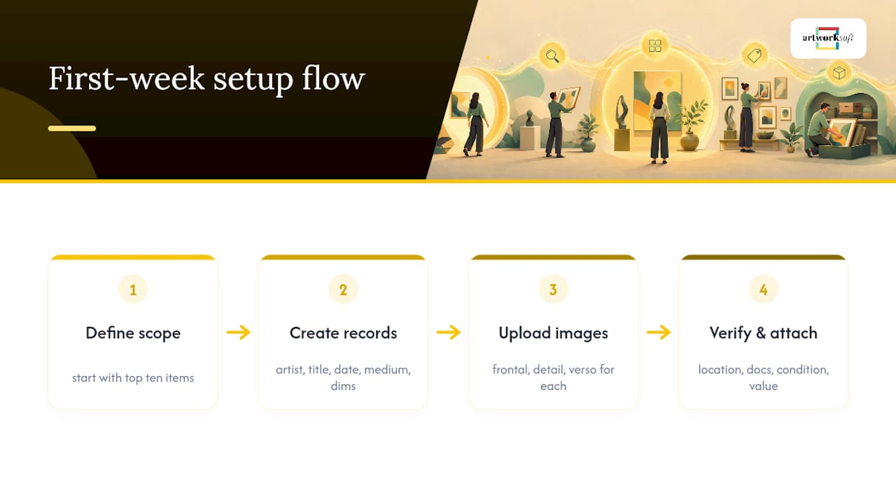 Your First-Week Setup Checklist — overview diagram