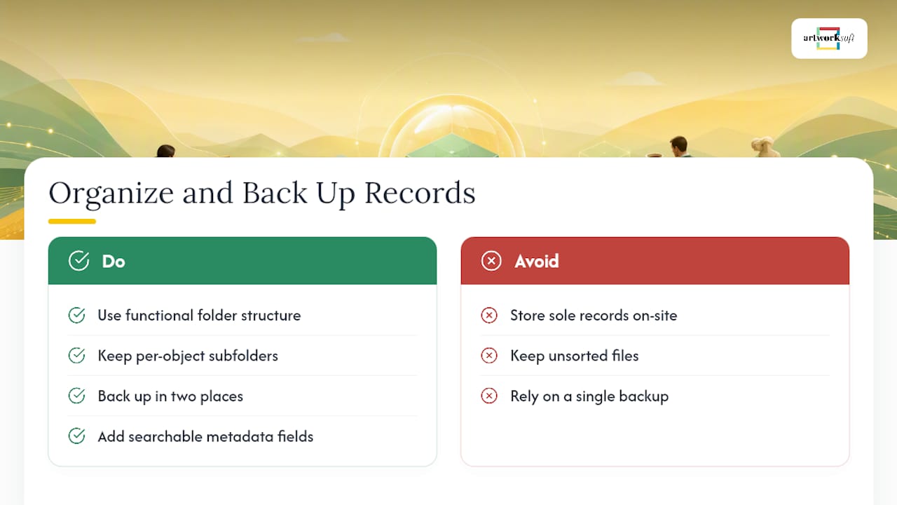 How Should You Organize and Back Up Your Inventory Records? — overview diagram