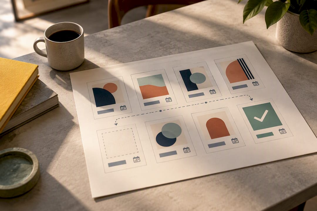 Illustration of checking complete art records