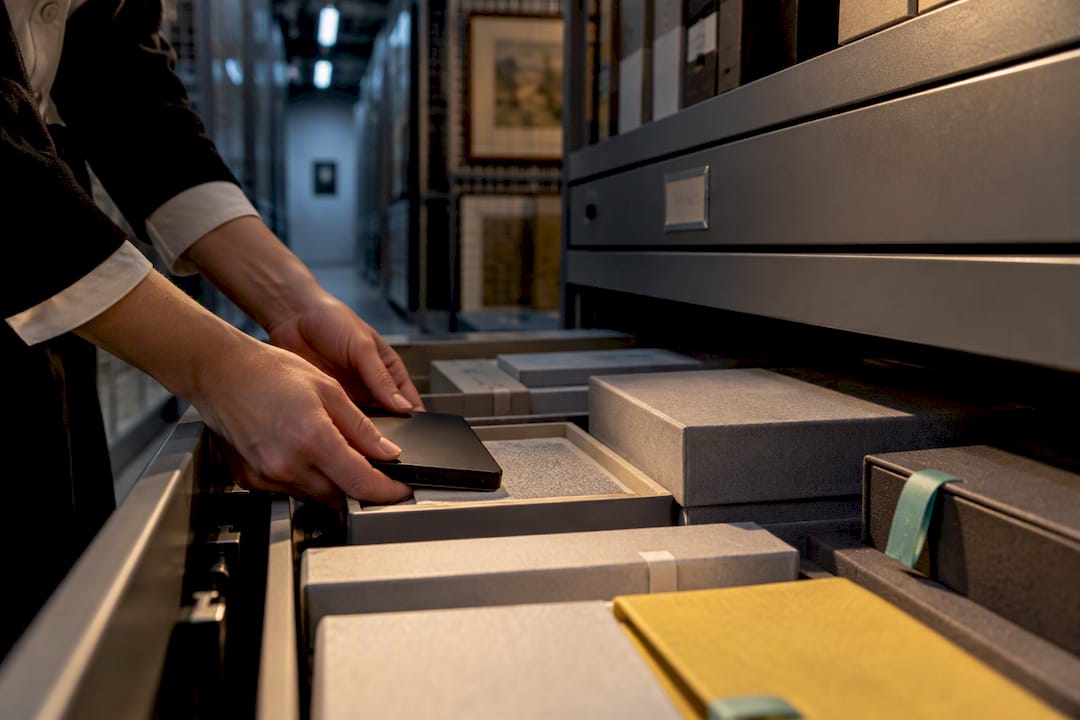 External backup drive in secure archive