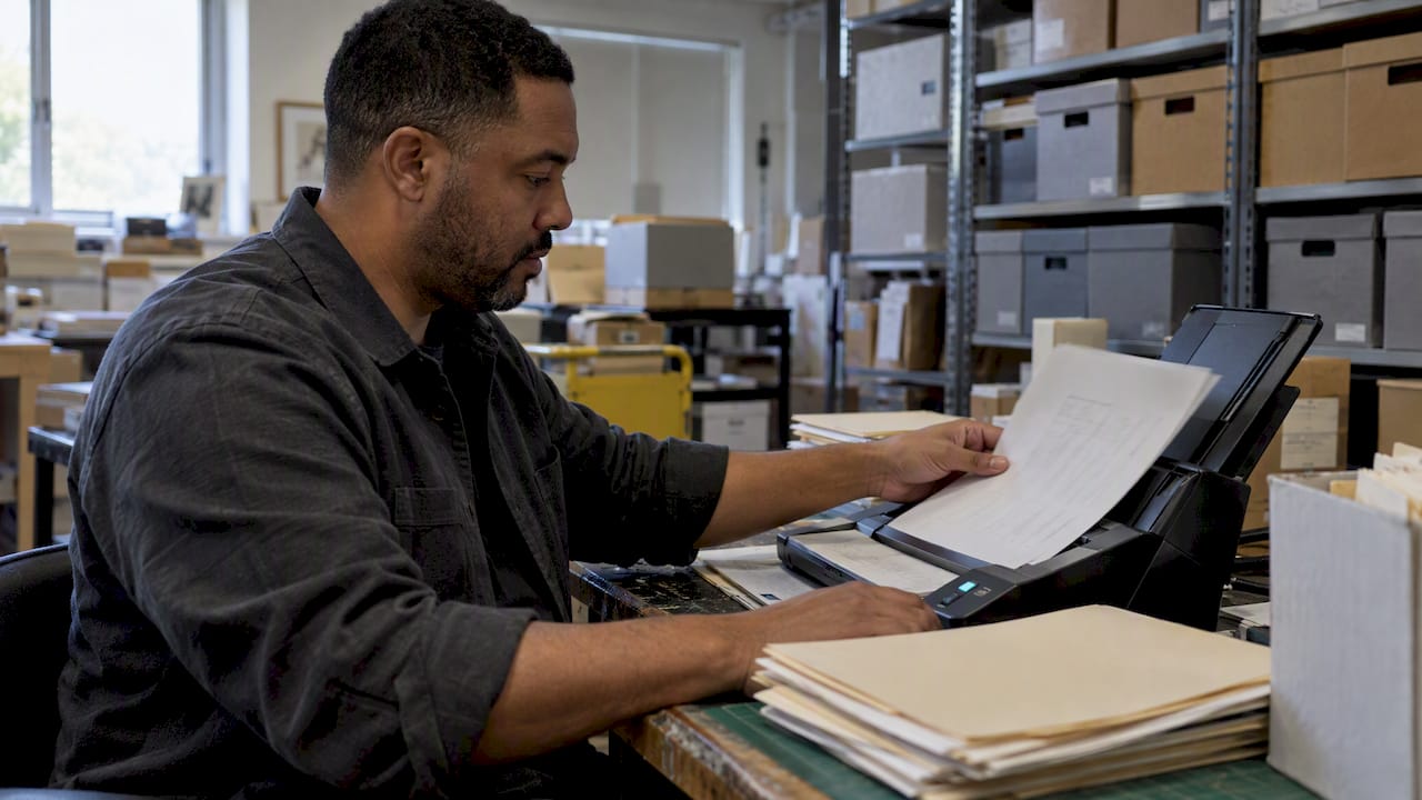 Collections assistant digitizing inventory records